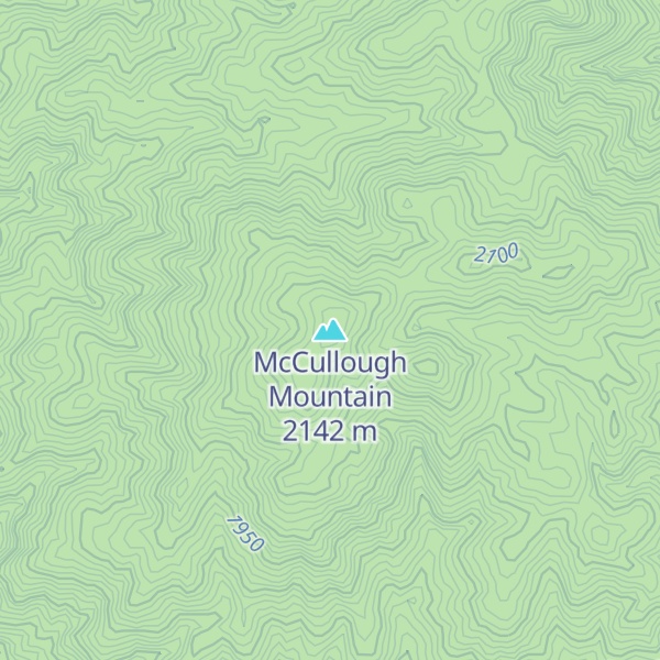 Map of McCullough Mountain
