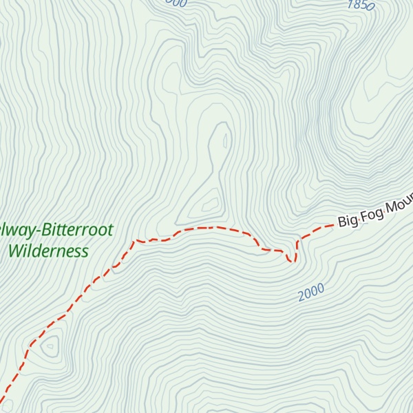 Map of Big Fog Mountain