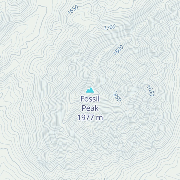 Map of Fossil Peak