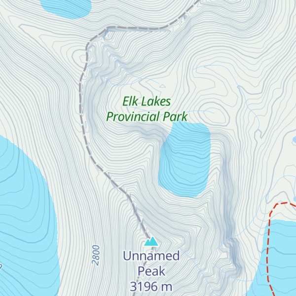 Map of Mount Pétain