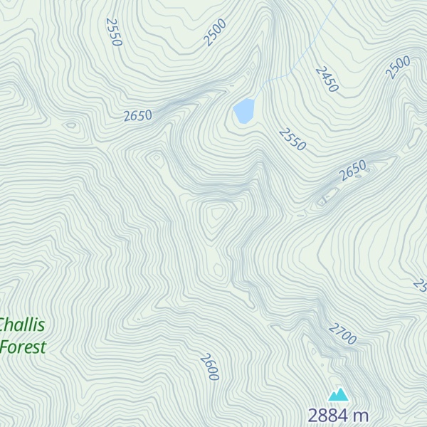 Map of Red Peak
