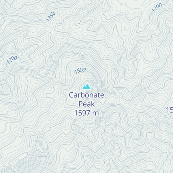 Map of Carbonate Peak