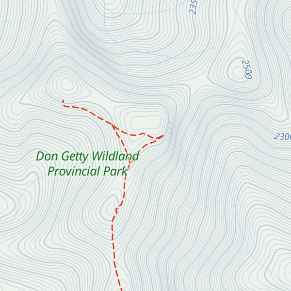 Map of South Ghost Peak