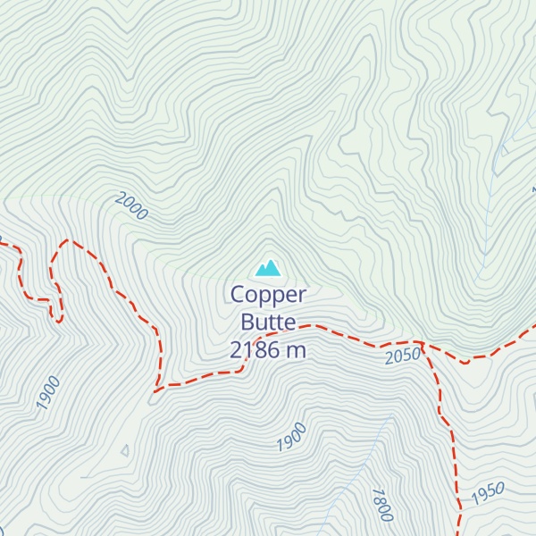 Map of Copper Butte