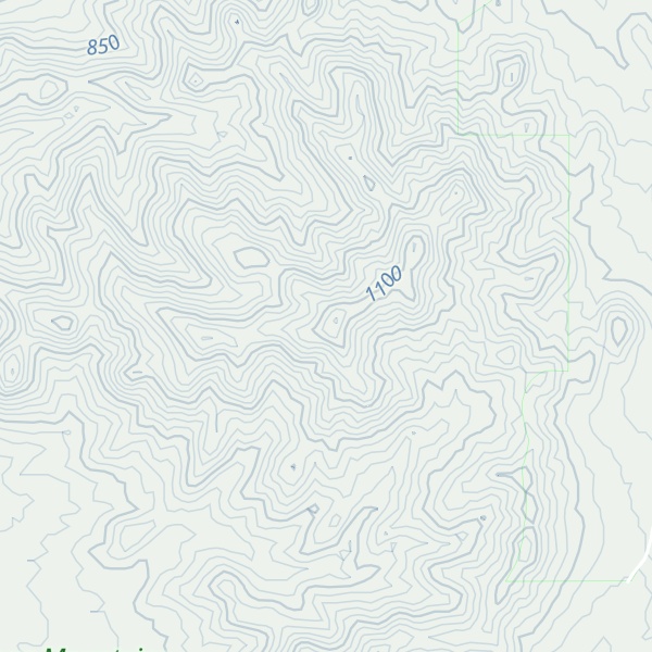 Map of Mercury Mountain