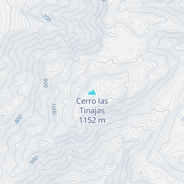 Map of Cerro las Tinajas