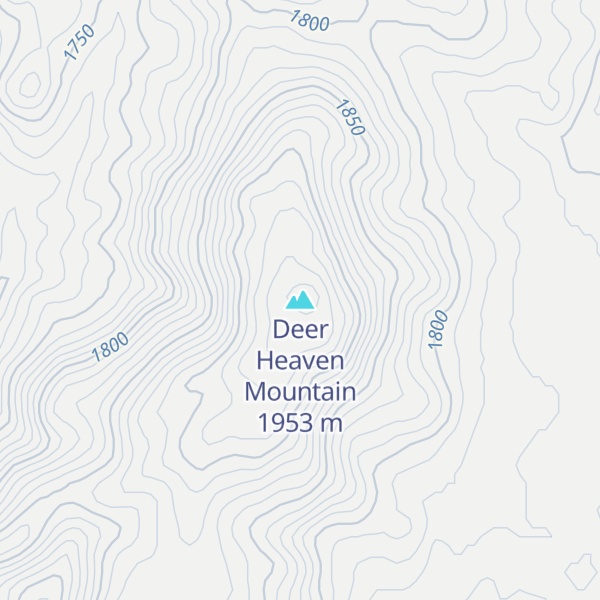 Map of Deer Heaven Mountain