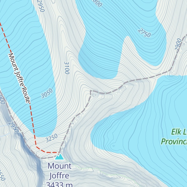 Map of Mount Joffre NE1