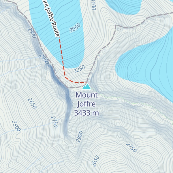 Map of Mount Joffre