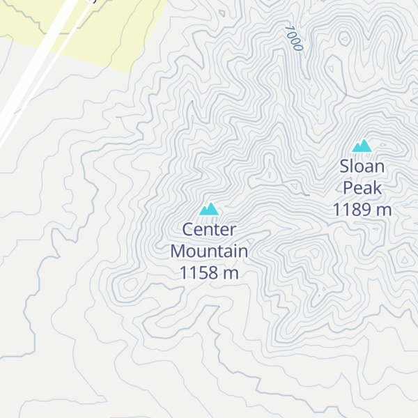 Map of Center Mountain