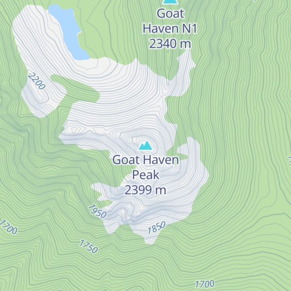 Map of Goat Haven Peak
