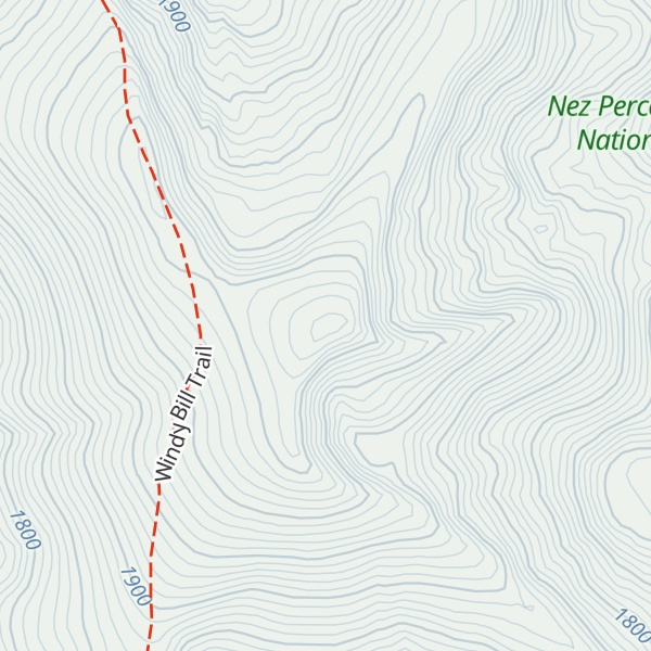 Map of Lookout Peak