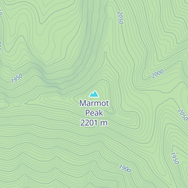 Map of Marmot Peak