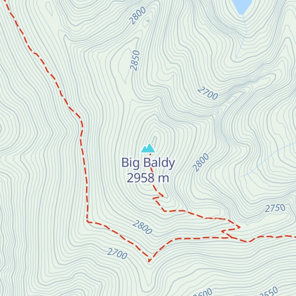 Map of Big Baldy