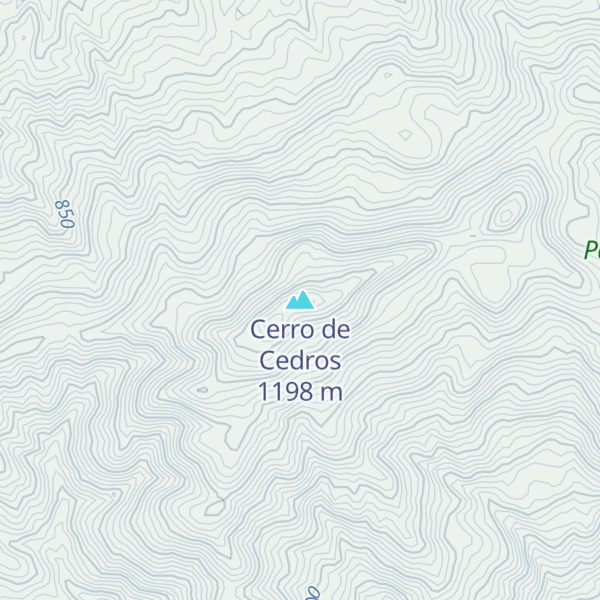Map of Cerro de Cedros