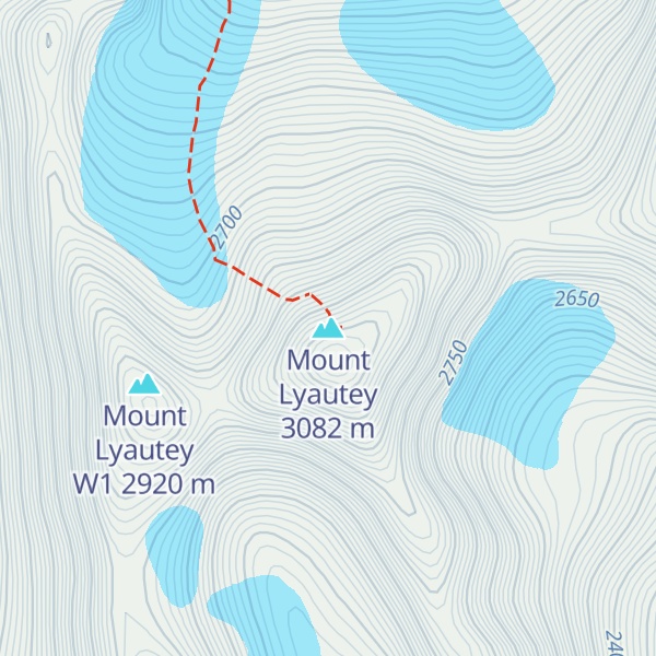 Map of Mount Lyautey