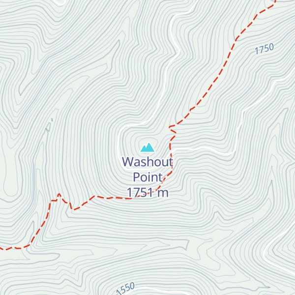 Map of Washout Point