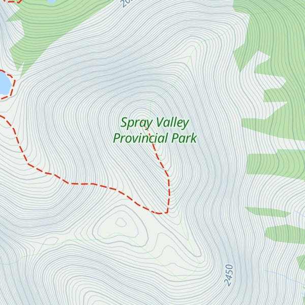 Map of Ribbon Peak