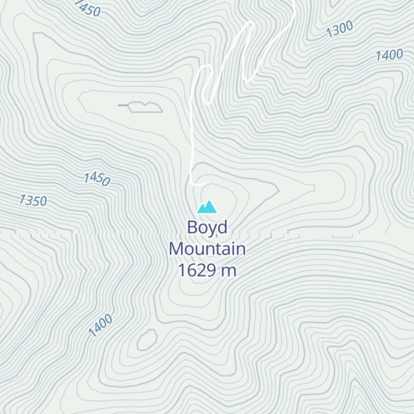 Map of Boyd Mountain