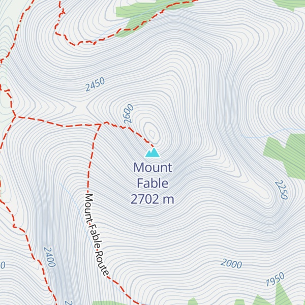 Map of Mount Fable