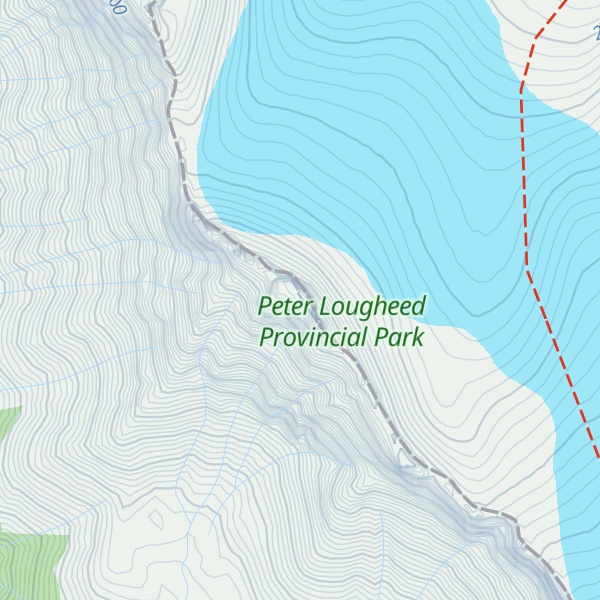 Map of Mount Mangin