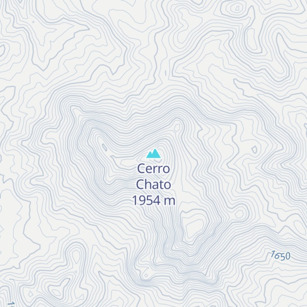 Map of Cerro Chato