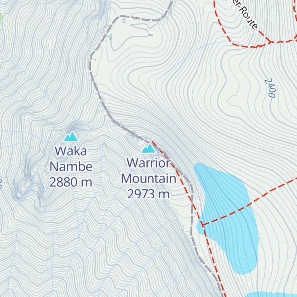 Map of Warrior Mountain