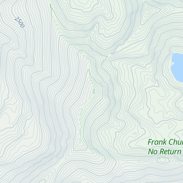 Map of Cape Horn Mountain