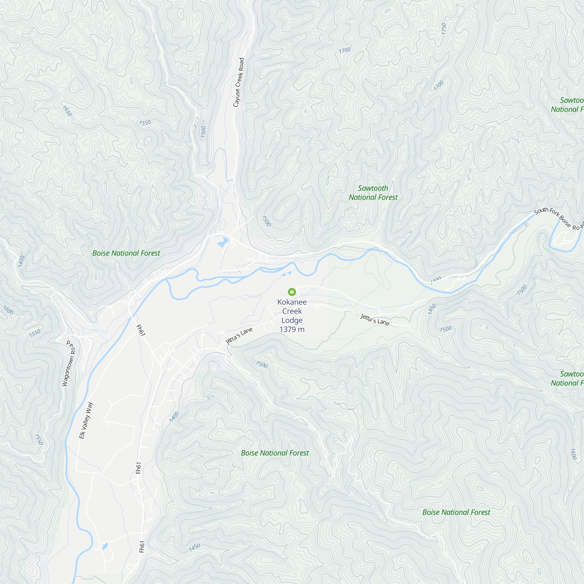 Kokanee Creek Lodge map