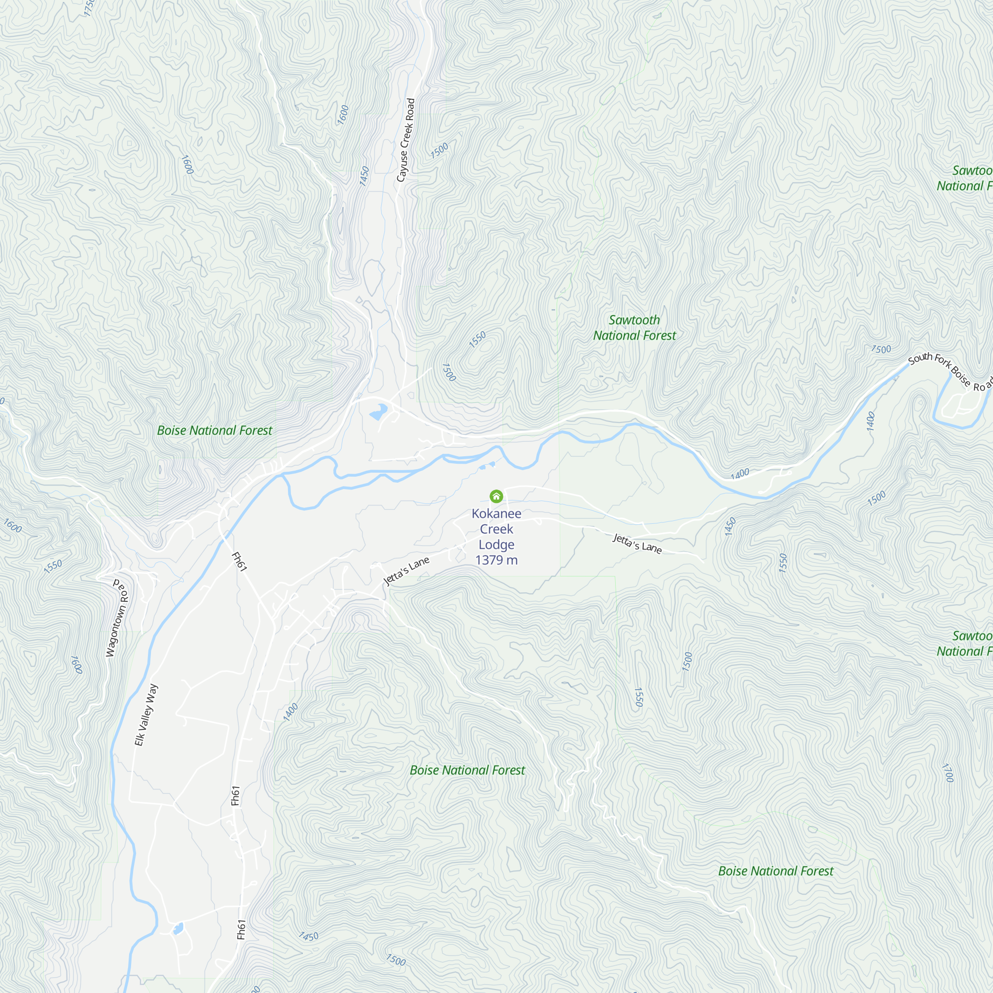 Kokanee Creek Lodge map