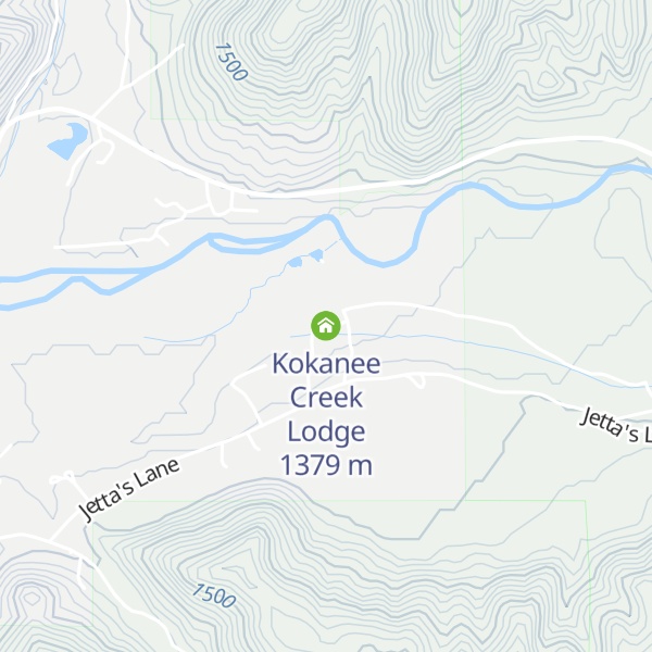 Map of Kokanee Creek Lodge