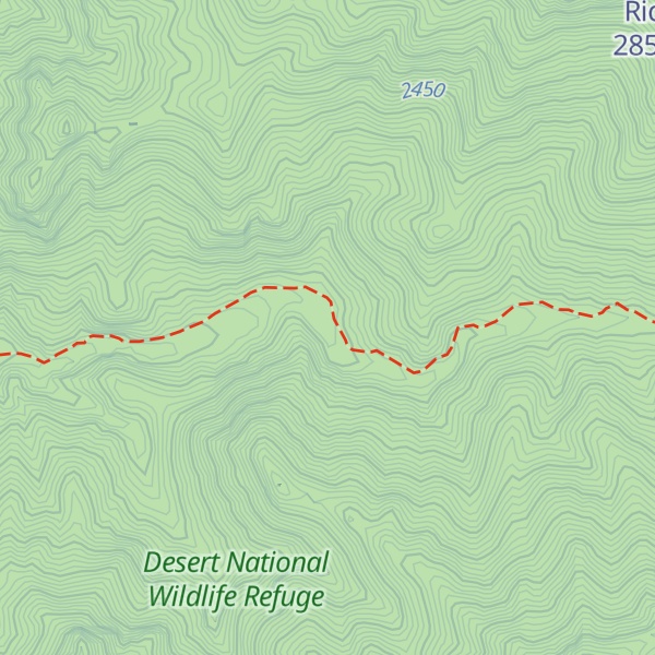 Map of Dead Man Canyon