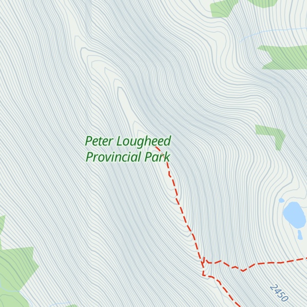 Map of Mount Black Prince