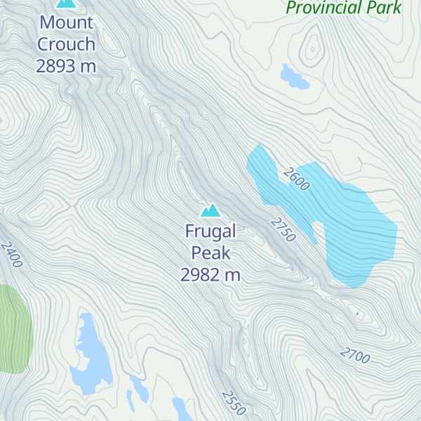 Map of Frugal Peak