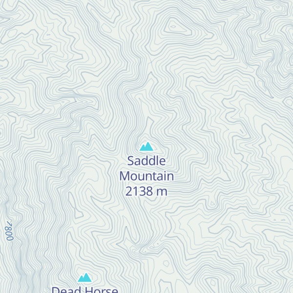 Map of Saddle Mountain