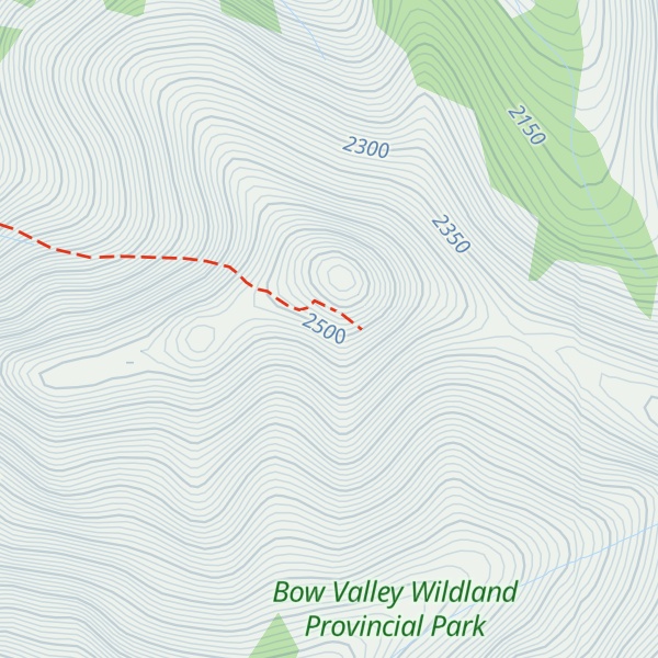 Map of Cougar Peak