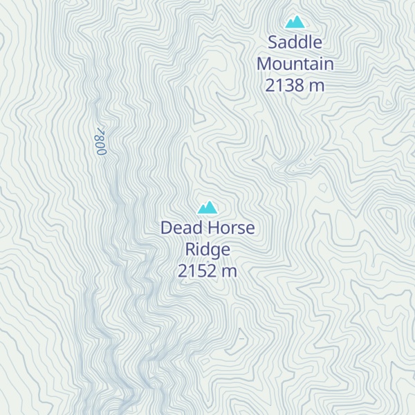 Map of Dead Horse Ridge