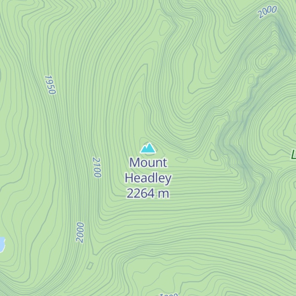 Map of Mount Headley