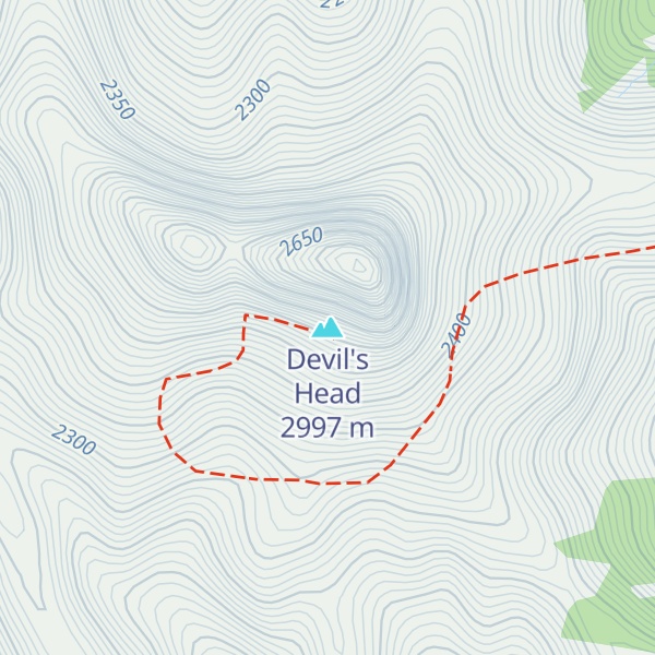 Map of Devil's Head