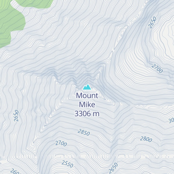 Map of Mount Mike