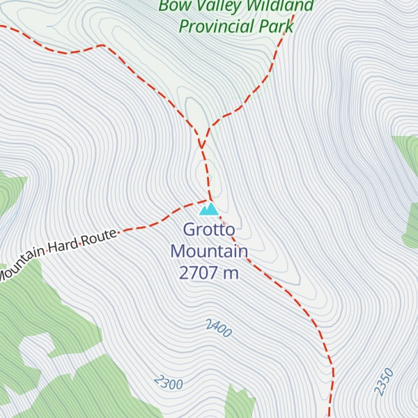 Map of Grotto Mountain