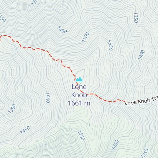 Map of Lone Knob