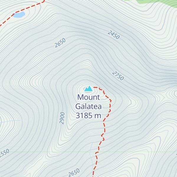 Map of Mount Galatea