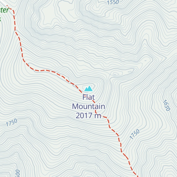 Map of Flat Mountain