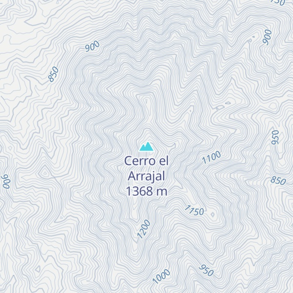 Map of Cerro el Arrajal