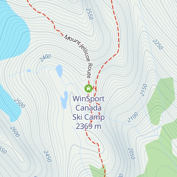 Map of WinSport Canada Ski Camp