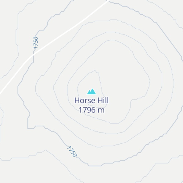 Map of Horse Hill