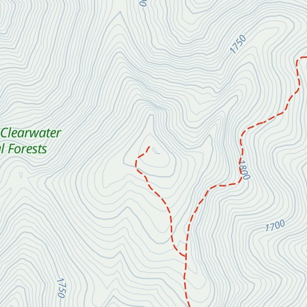 Map of Junction Mountain