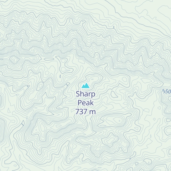 Map of Sharp Peak