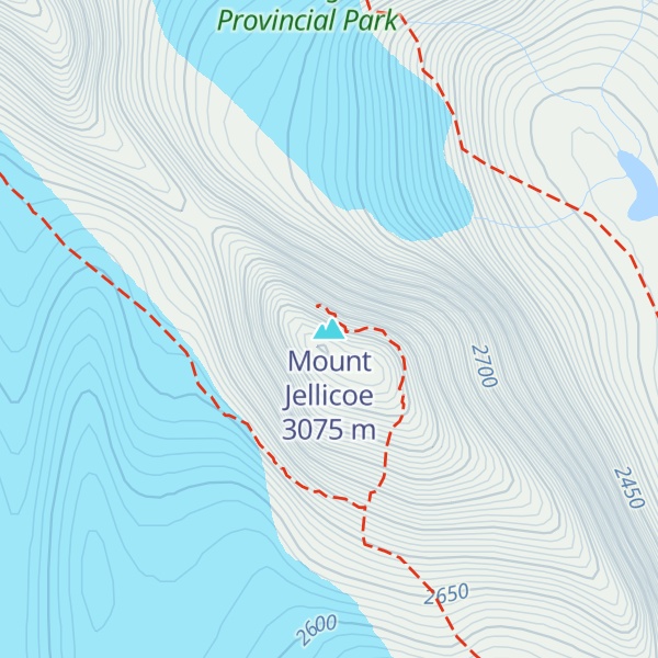 Map of Mount Jellicoe